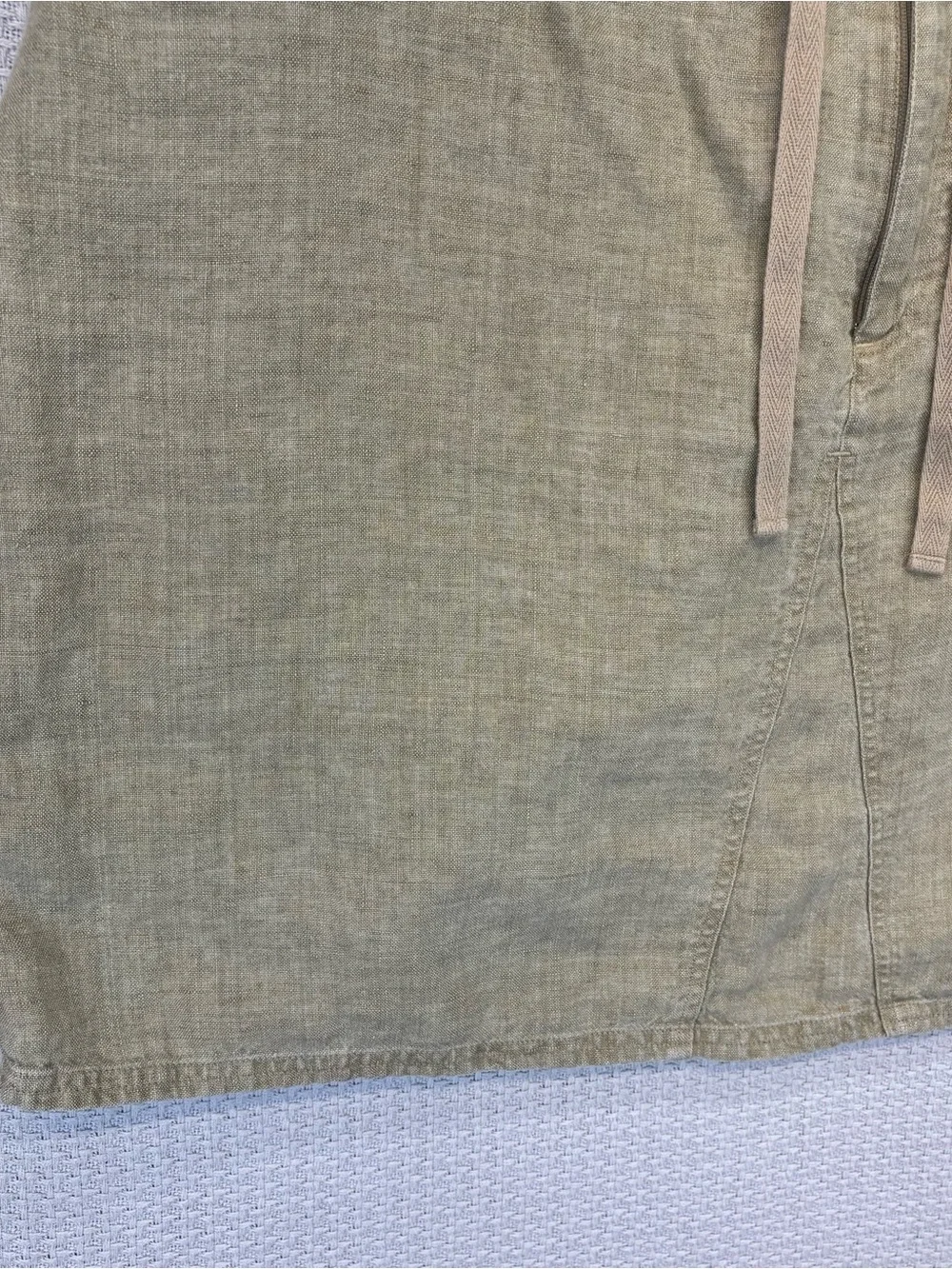 J. Jill 100% Linen Skirt Women’s Plus 18 Beige Khaki Casual Summer Minimalist